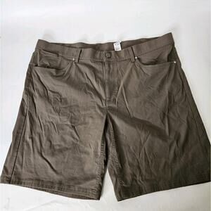LL Bean Mens Shorts Size 42W Brown Nylon Stretch Hiking Camping Outdoor